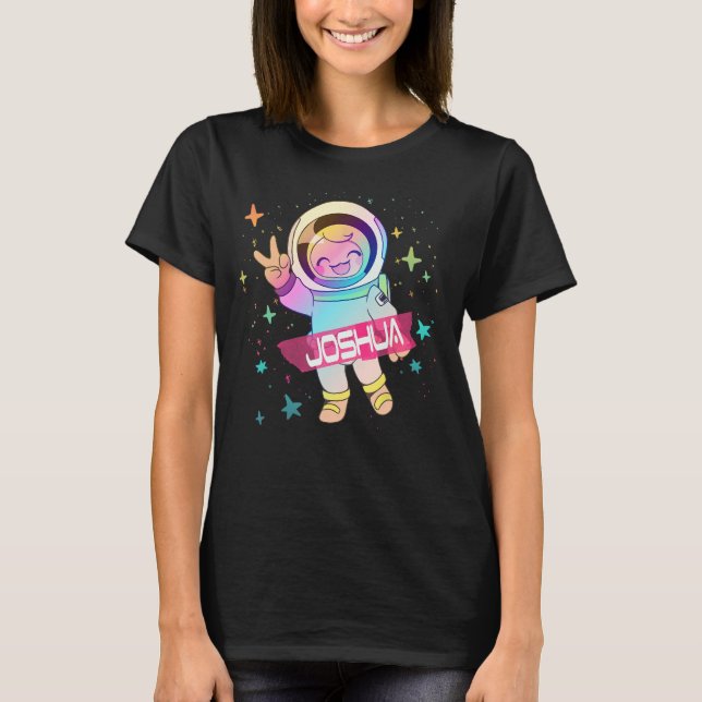 JOSHUA - Niedlicher Name des Jungen mit niedlichem T-Shirt (Vorderseite)
