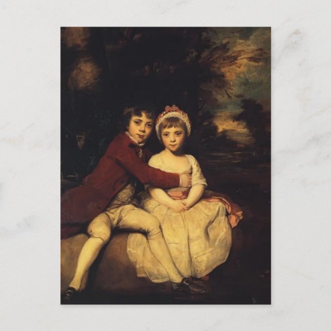Joshua Reynolds-John Parker und seine Schwester Th Postkarte (Vorderseite)