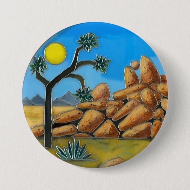 Joshua Tree Adventure Club- Fish Rock Button (Vorderseite)