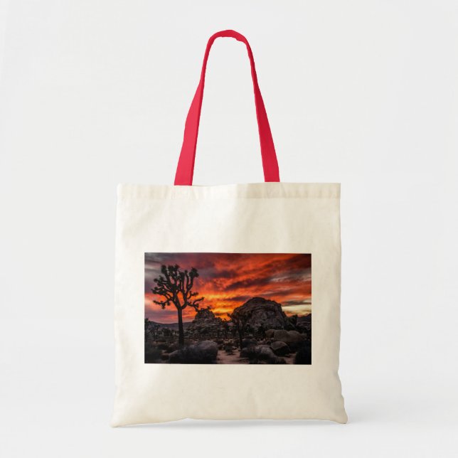 Joshua Tree bei Sunset Tote Bag Tragetasche (Vorne)