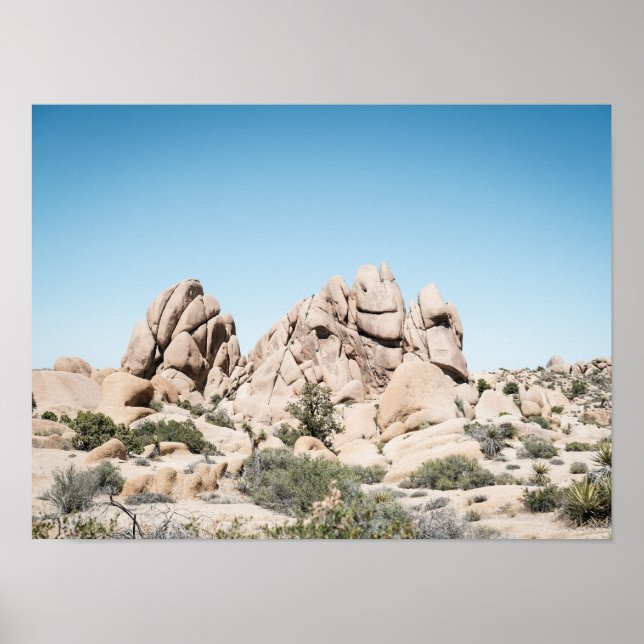 Joshua Tree California Desert Rock Formation Poster (Vorne)