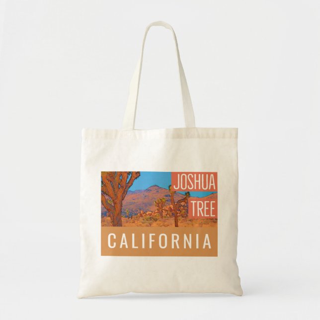 Joshua Tree California Retro Tragetasche (Vorne)