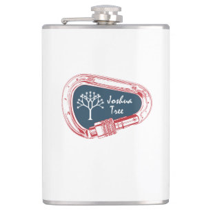 Joshua Tree Climbing Carabiner Flachmann