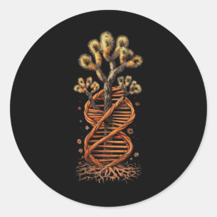 Joshua Tree Dna Natur Kunstliebhaber Wildlife Wand Runder Aufkleber