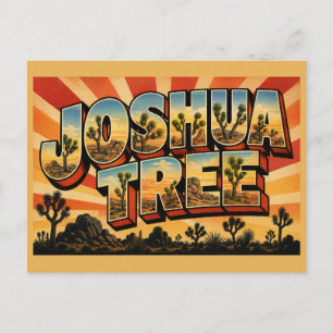 Joshua Tree Kalifornien Wüsten-Fels-Kunst Postkarte
