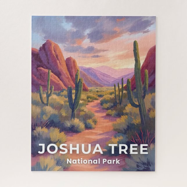 Joshua Tree National Park California Art Painted Puzzle (Vertikal)