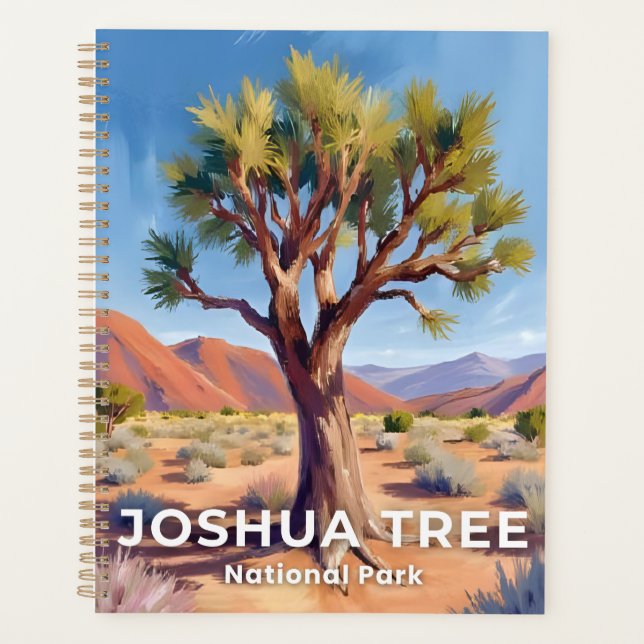 Joshua Tree National Park California Travel Art Planer (Vorderseite)