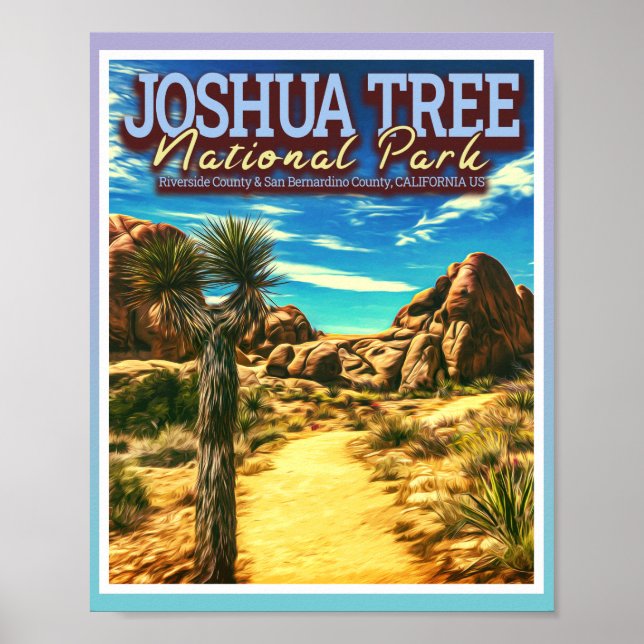 JOSHUA TREE NATIONAL PARK - KALIFORNIEN USA POSTER (Vorne)