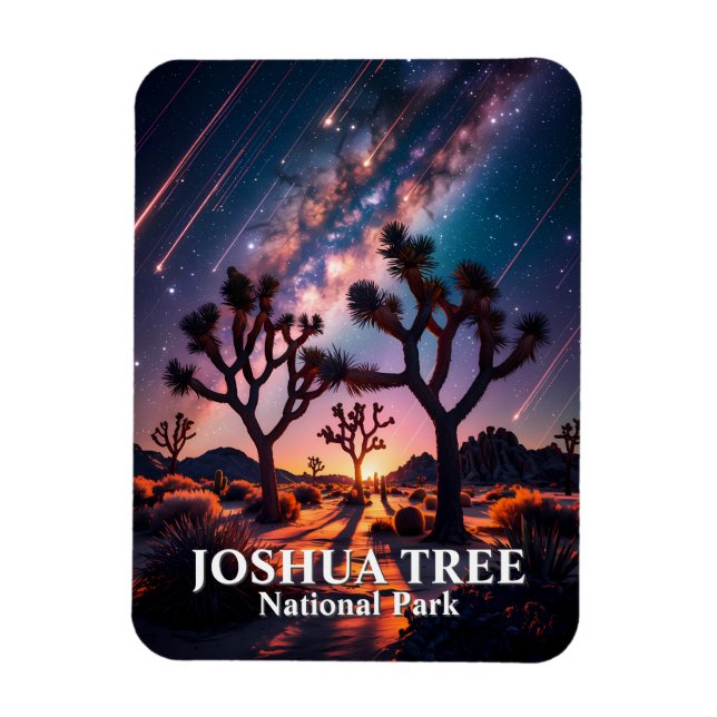 Joshua Tree National Park Night Sky Milky Way Magnet (Vertikal)