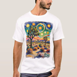 Joshua Tree National Park Van Gogh Colorful Desert T-Shirt