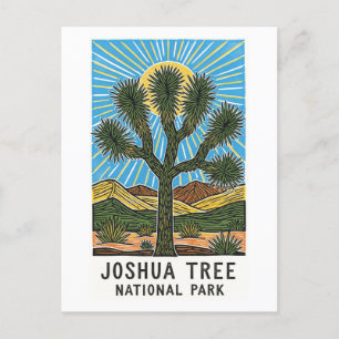 Joshua Tree Nationalpark California Feiertagspostkarte