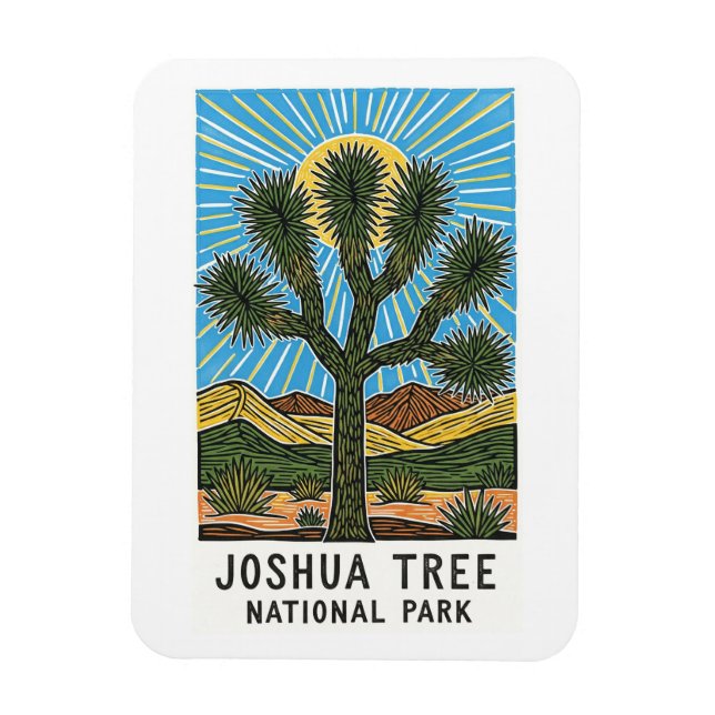 Joshua Tree Nationalpark California Magnet (Vertikal)