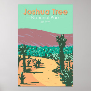 Joshua Tree Nationalpark Cholla Cactus Garden Poster