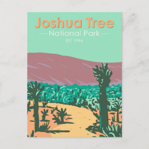 Joshua Tree Nationalpark Cholla Cactus Garden Postkarte