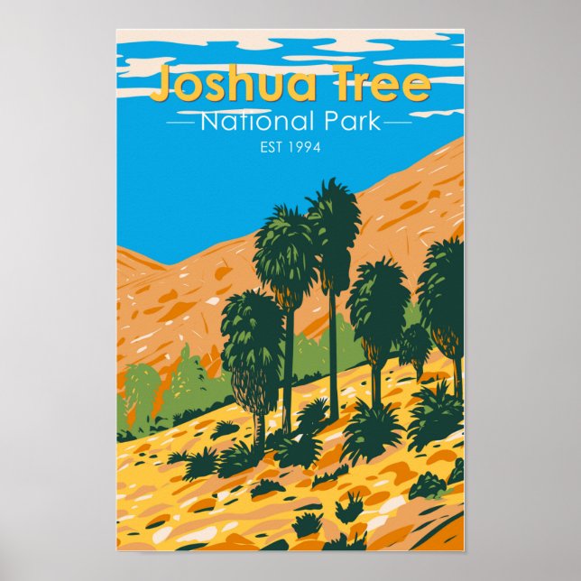 Joshua Tree Nationalpark Fortynine Palms Oasis Poster (Vorne)