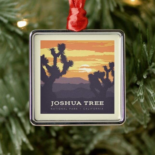 Joshua Tree Nationalpark | Kalifornien Ornament Aus Metall (Baum)