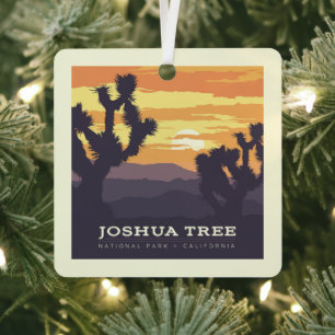 Joshua Tree Nationalpark   Kalifornien Ornament Aus Metall