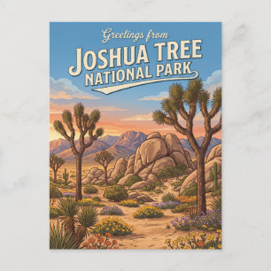 Joshua-Tree-Nationalpark Kalifornien Postkarte