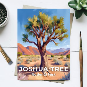 Joshua Tree Nationalpark Kalifornien Reise Kunst Postkarte