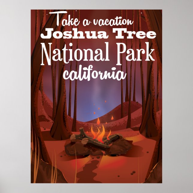 Joshua Tree Nationalpark, Kalifornien Reise Poster (Vorne)