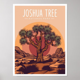 Joshua Tree Nationalpark Kalifornien USA Reise Poster