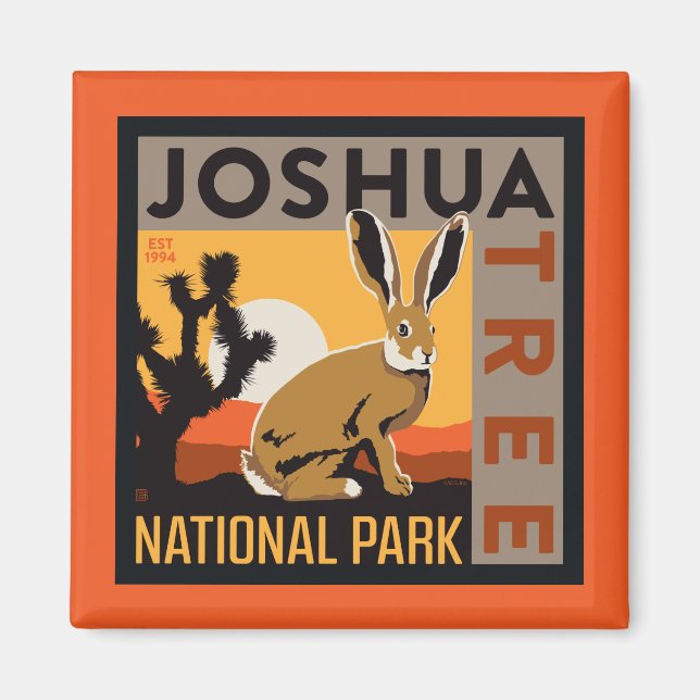 Joshua Tree Nationalpark | Kaninchen Magnet (Vorne)