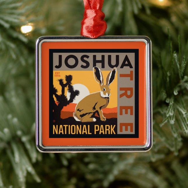 Joshua Tree Nationalpark | Kaninchen Ornament Aus Metall (Baum)