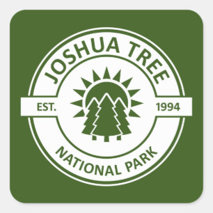 Joshua Tree Nationalpark Quadratischer Aufkleber