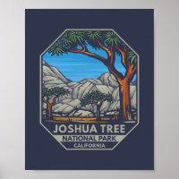 Joshua Tree Nationalpark Retro Emblem