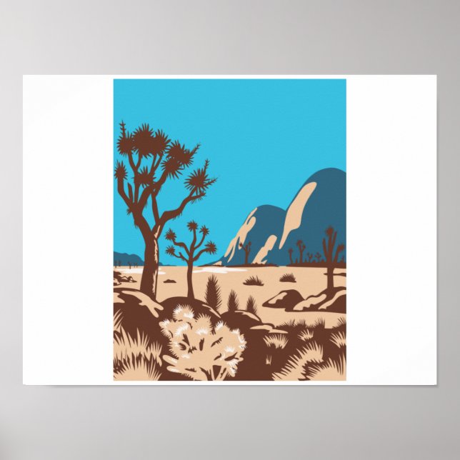 Joshua Tree Nationalpark Riverside Kalifornien Poster (Vorne)