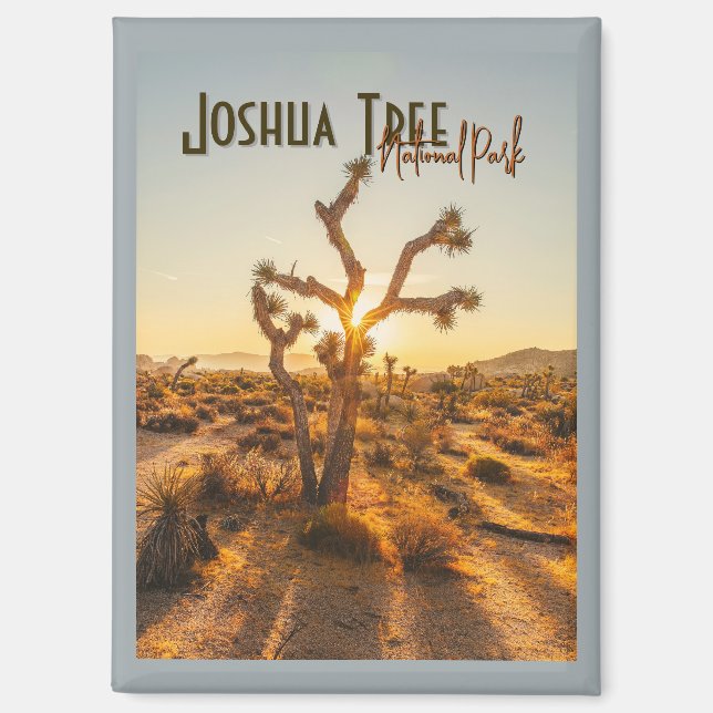 Joshua Tree Nationalpark Souvenir Geschenk Magnet (Vorderseite)