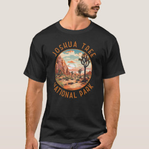 Joshua Tree Nationalpark Sunset Retro bedrückt T-Shirt