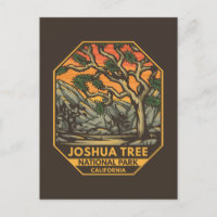 Joshua Tree Nationalpark Sunset Retro Emblem