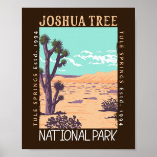 Joshua Tree Nationalpark Tule Springs erschüttert Poster