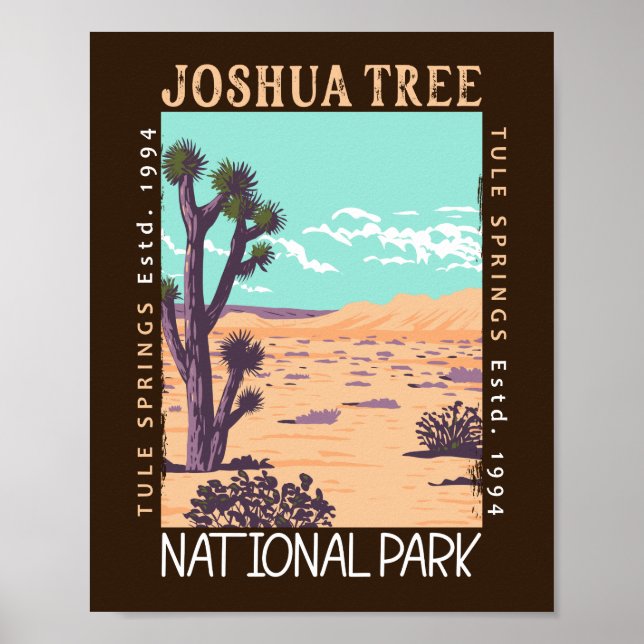 Joshua Tree Nationalpark Tule Springs erschüttert Poster (Vorne)