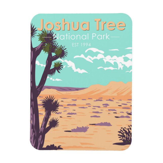 Joshua Tree Nationalpark Tule Springs Magnet (Vertikal)