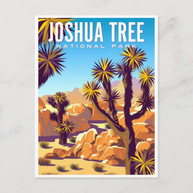 Joshua Tree Nationalpark Tule Springs Vintag Postkarte (Vorderseite)