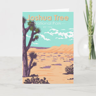 Joshua Tree Nationalpark Tule Springs Vintage Karte