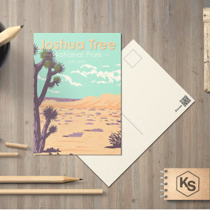 Joshua Tree Nationalpark Tule Springs Vintage Postkarte