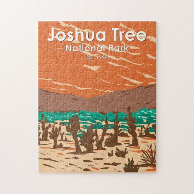Joshua Tree Nationalpark Türkei Flats Sand Dunes Puzzle (Vertikal)