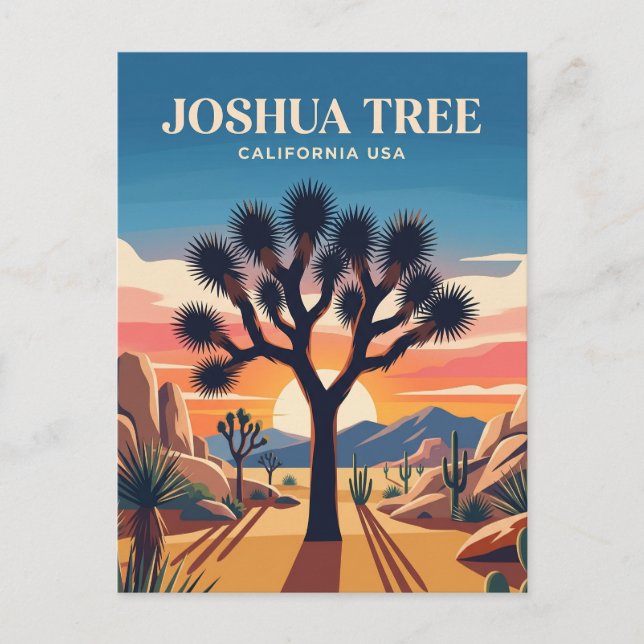 Joshua-Tree-Nationalpark USA Postkarte (Vorderseite)