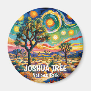 Joshua Tree Nationalpark Van Gogh Farbig Wüste Magnet