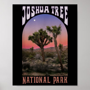 Joshua Tree Nationalpark, Vintage Kalifornien Wand Poster