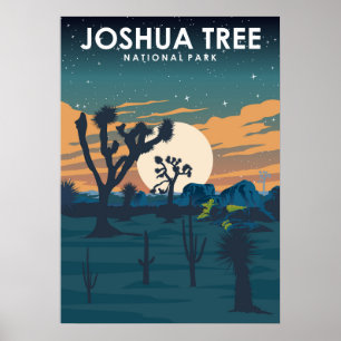 Joshua Tree Nationalpark Vintage Travel Poster