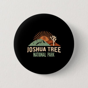 Joshua Tree Nationalpark Vintage Wandern Camping O Button