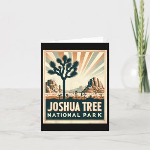 Joshua Tree Nationalpark Vintages Wandern Camping Karte