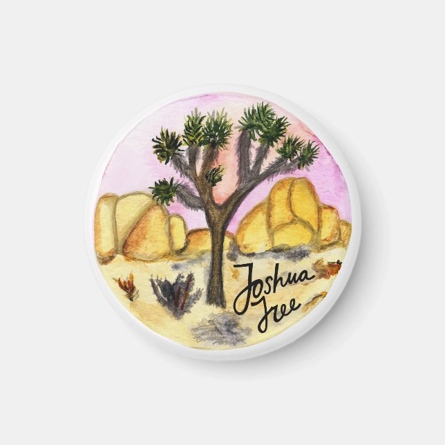 Joshua Tree Nationalpark Watercolor Magnet (Vorne)