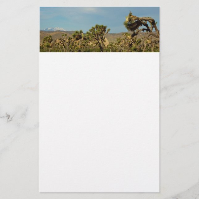 Joshua Tree Nationalpark Wüste Landschaft Briefpapier (Vorderseite)