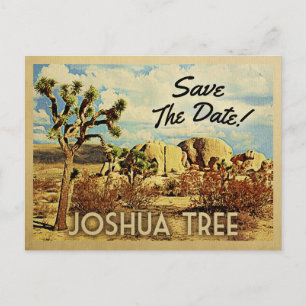 Joshua Tree Save the Date California National Park Ankündigungspostkarte