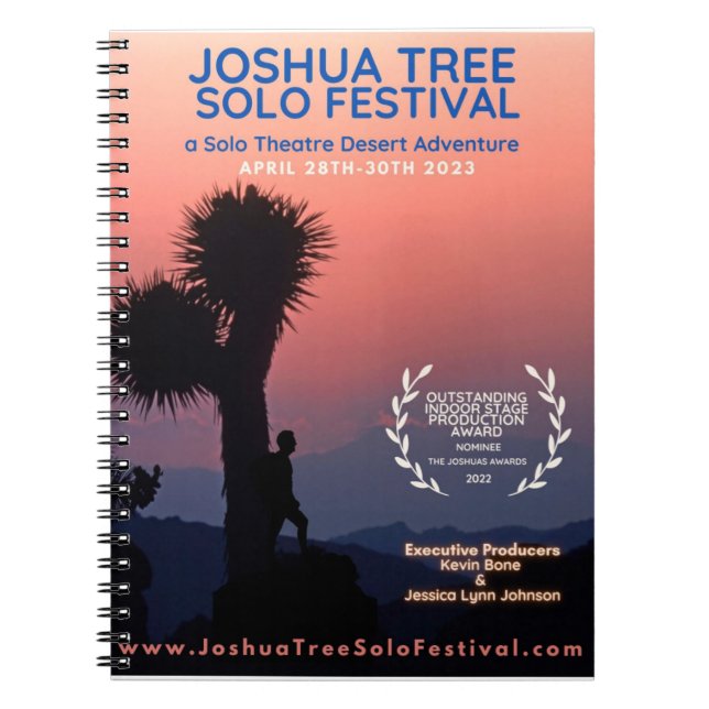Joshua Tree Solo Festival 2023 Notizblock (Vorderseite)